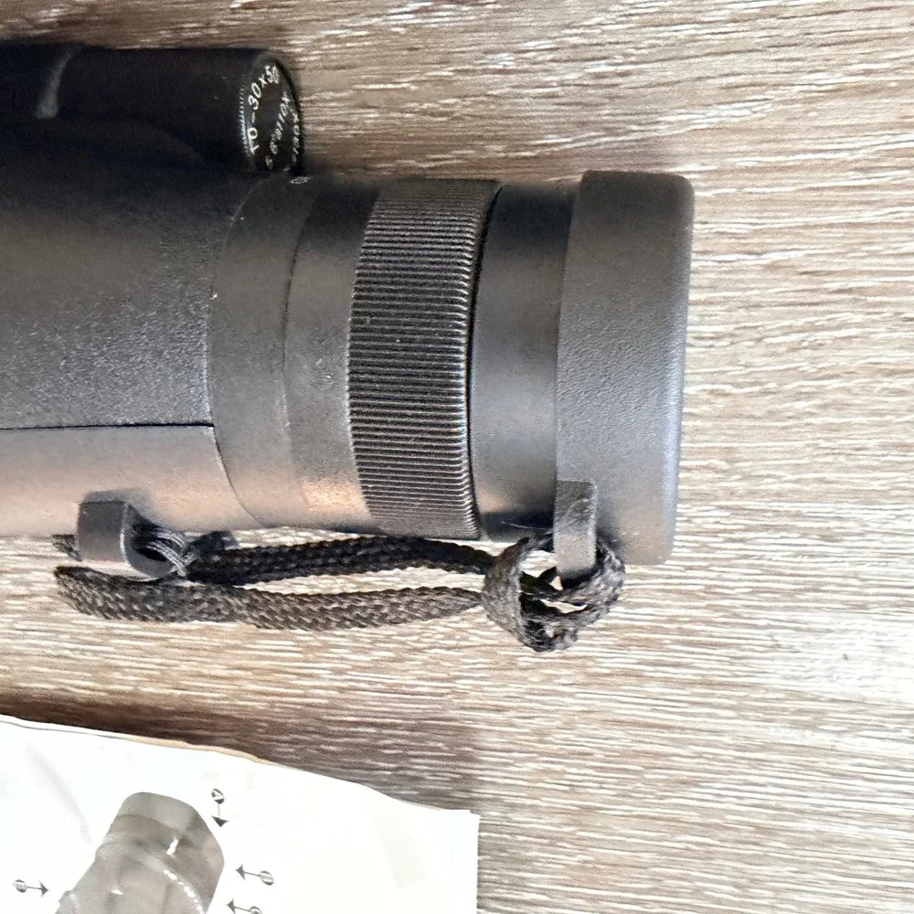 Barska 10-30x50 Zoom Monocular Black High Power Telescope with Case and Manual